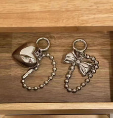 Metal Love Heart Keyring