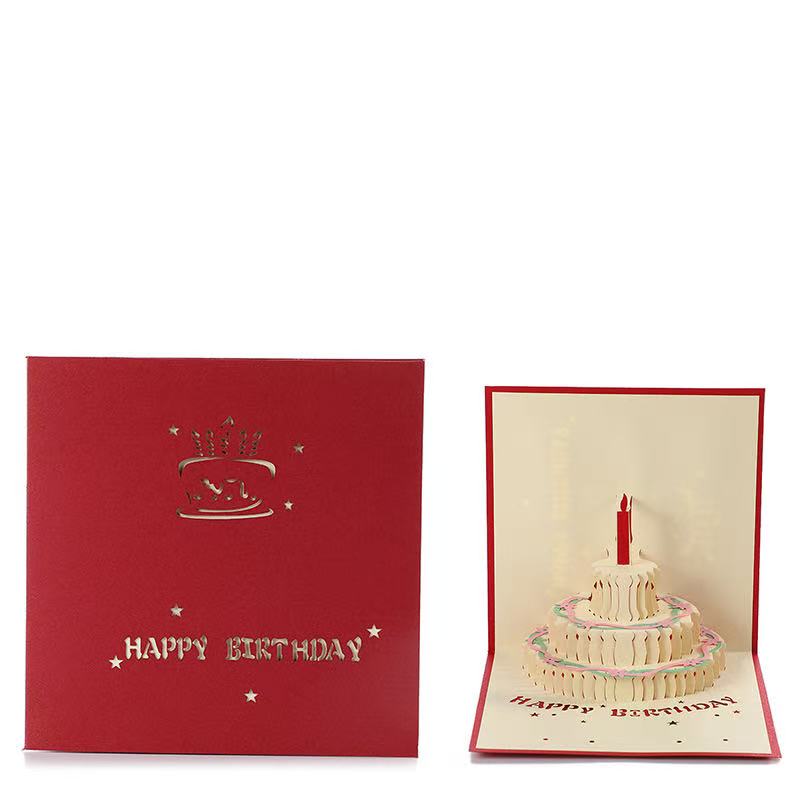 3D Birthday Card with Envelope 15x15cm #2