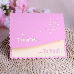 3D Birthday Card with Envelope 13x15.5cm Pink