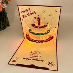 Light Musical 3D Birthday Card with Envelope
