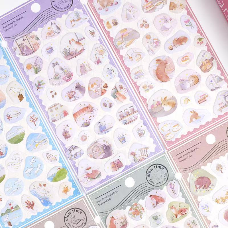 Slow Time Epoxy Stickers Assorted