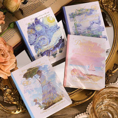 Painting Dreams A7 Pocket Journal Notebook 80 Sheets Lady and Umbrella