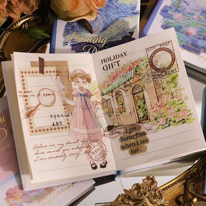 Painting Dreams A7 Pocket Journal Notebook 80 Sheets Starry Sky
