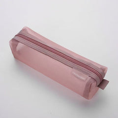 Square Mesh Pencil Case 6x6x20cm