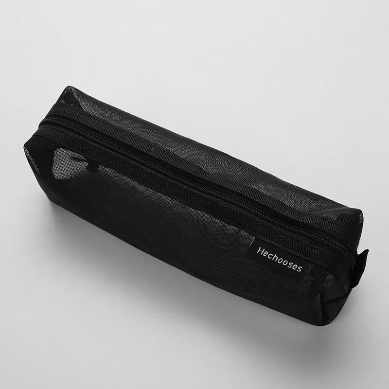 Square Mesh Pencil Case 6x6x20cm