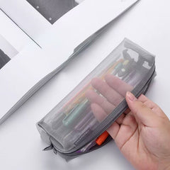 Square Mesh Pencil Case 6x6x20cm