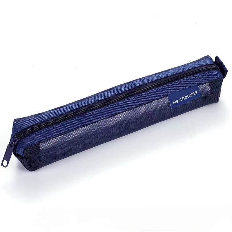 Square Mesh Pencil Case 4x3.5x20cm
