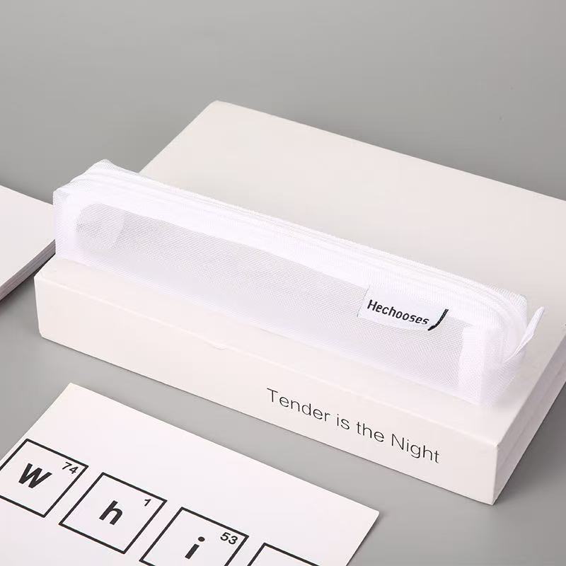 Stationery - Square Mesh Pencil Case 4x3.5x20cm - Goodie Goodie