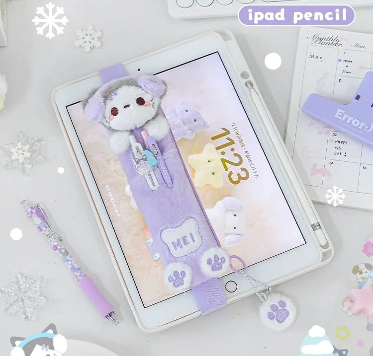 Rosyposy Small Pencil Case-Purple Cat