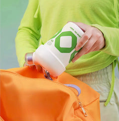 Fun Straw Thermos Cup 420ml green