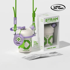 Fun Straw Thermos Cup 420ml green