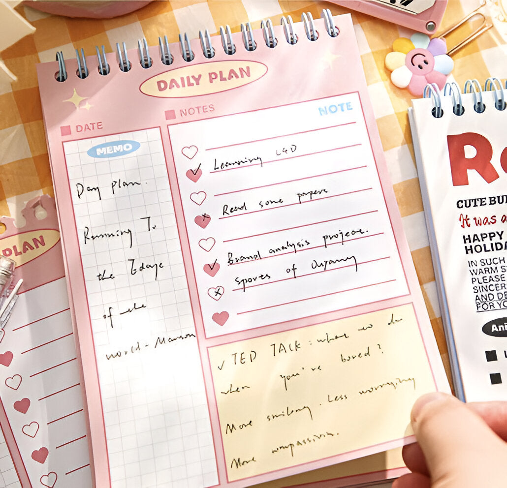 Mr. Paper Coil Notebook Daily Plan 127*188mm Retro Food