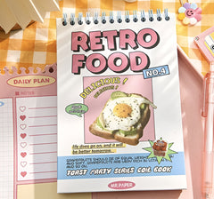 Mr. Paper Coil Notebook Daily Plan 127*188mm Retro Food