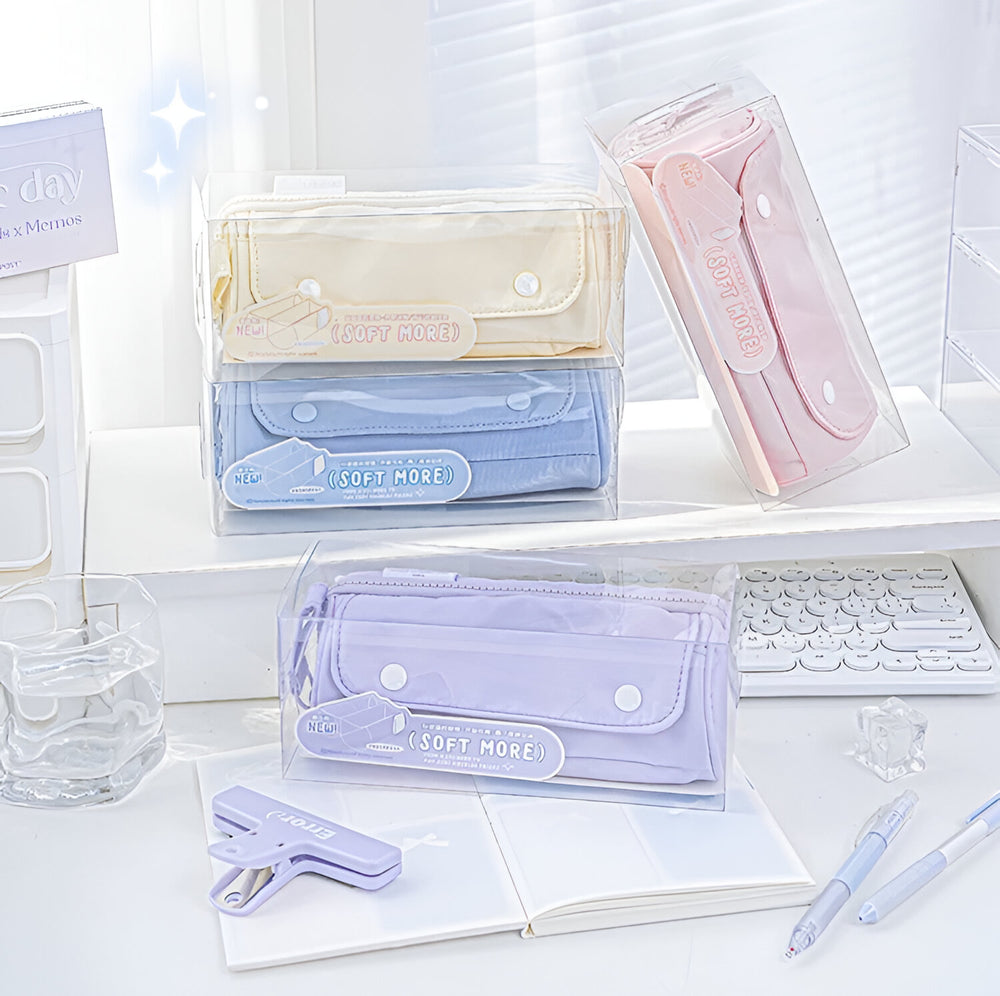 Stationery - Rosyposy Cylinder-Prism Pencil Case 80*80*200mm - Morado - Goodie Goodie