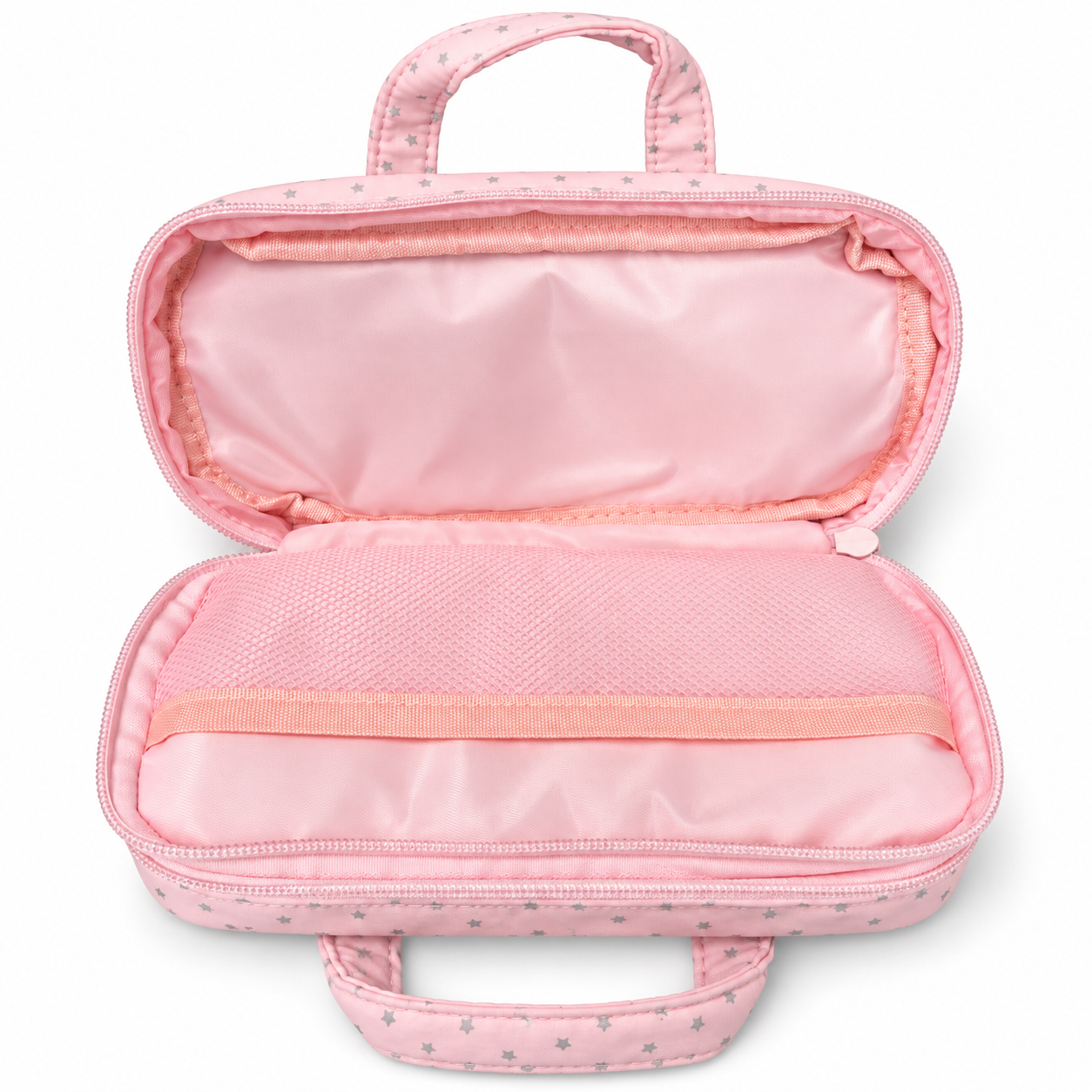 Pink Star Pencil Case with Handles