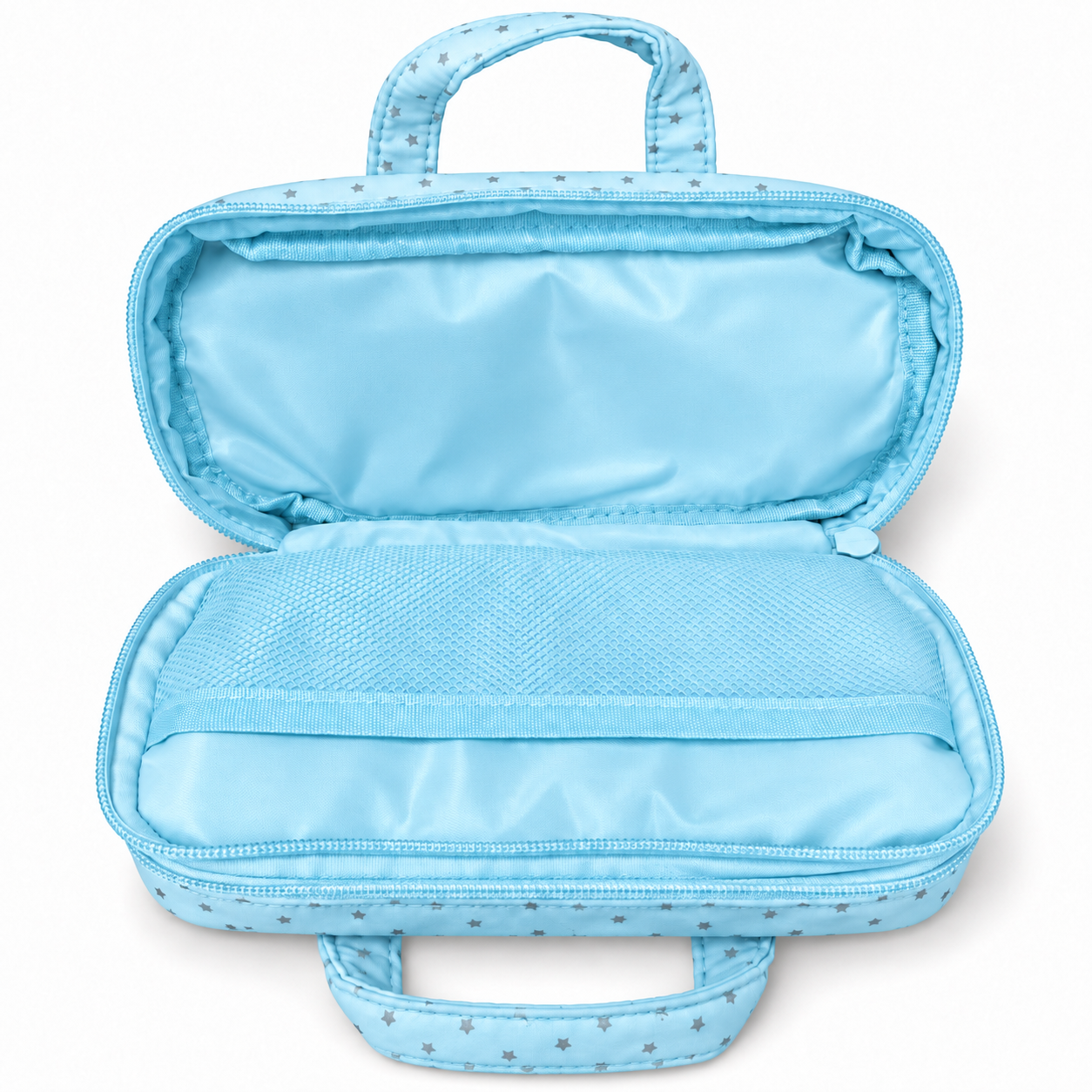 Blue Star Pencil Case with Handles