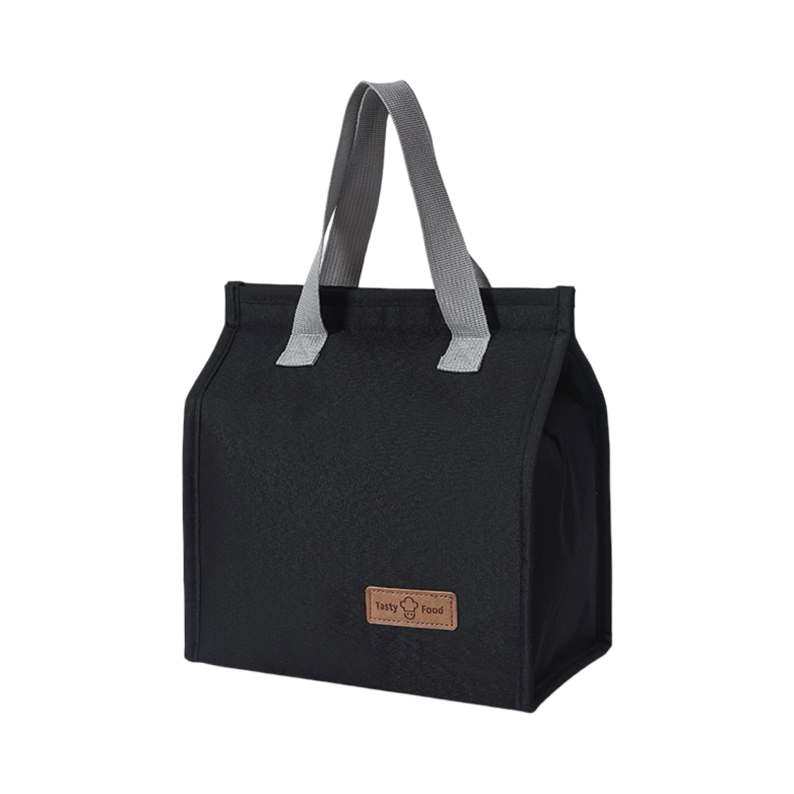 Insulated Lunch Box Bag 25x22x13cm - Black