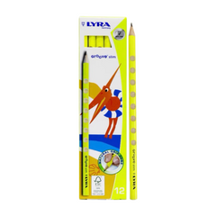 LYRA HB Yellow Pole (12pcs/box) Triangular Hole Pencil