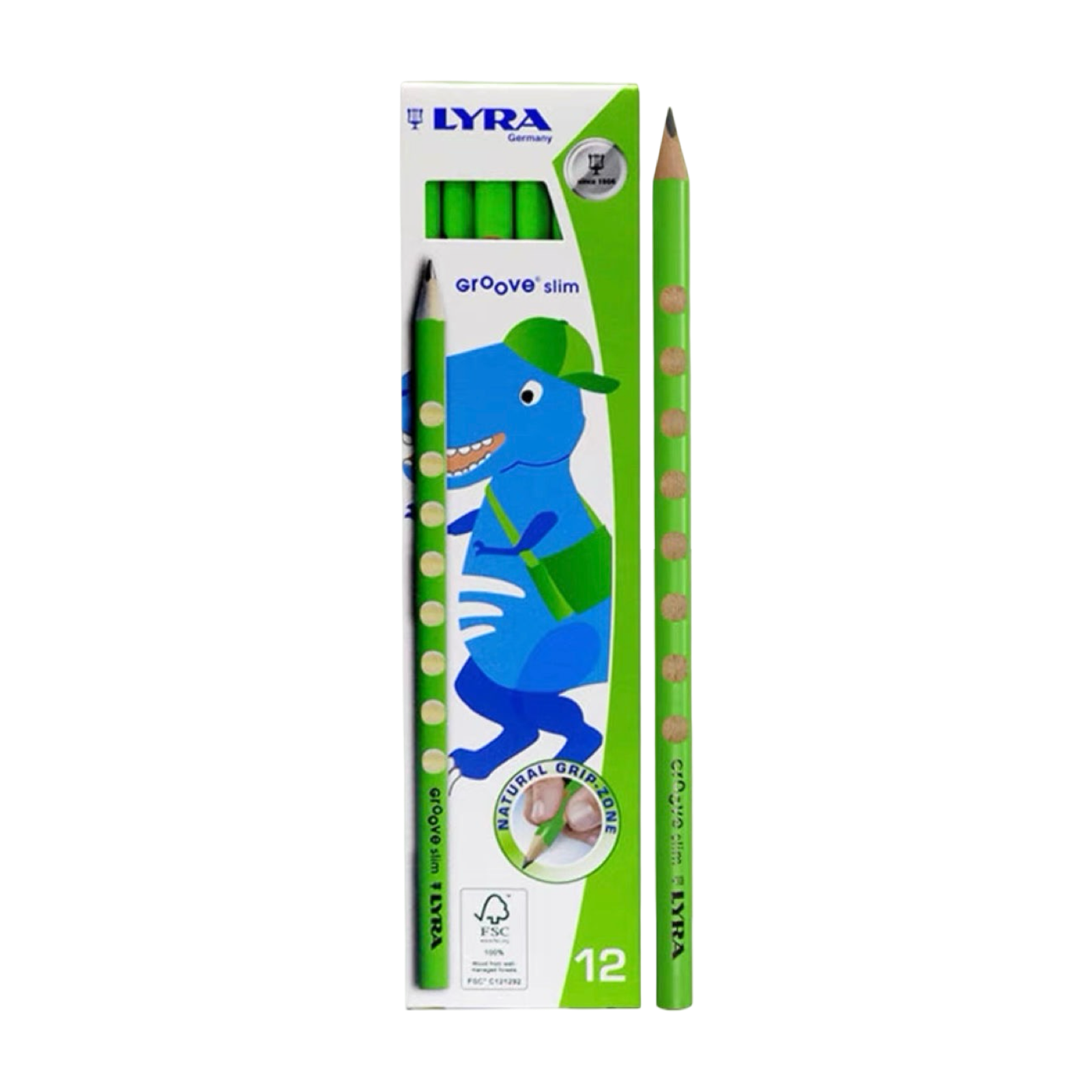 LYRA HB Glow Green (12pcs/box) Triangular Hole Pencil
