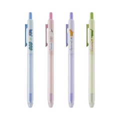 Animal Silent Erasable Pen 0.5mm Blue Ink Assorted