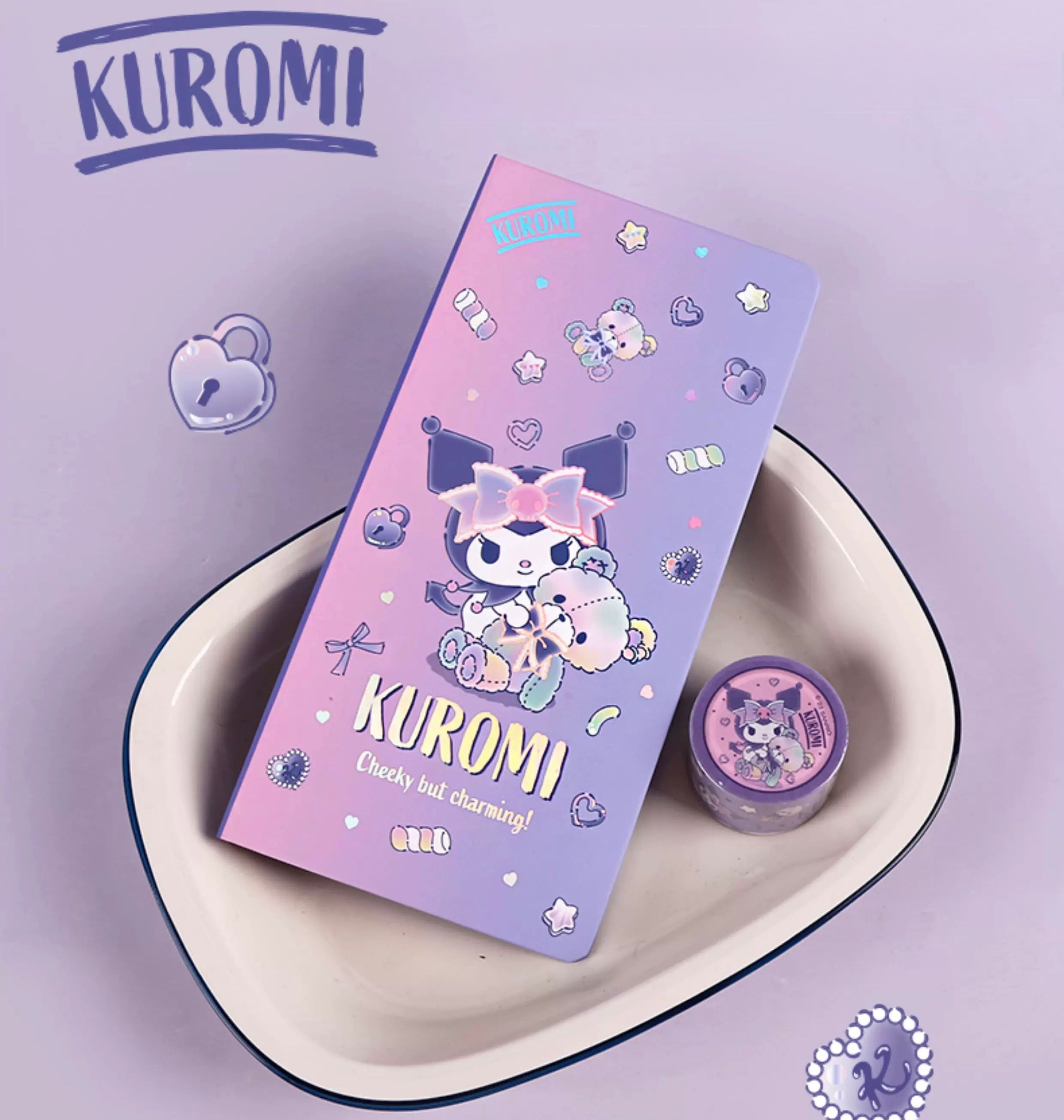 Sanrio Cute Planner & Stationery Box - Kuromi