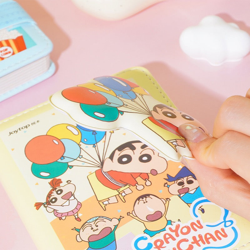 Shin-chan Stress-Relief Foam A6 Notebook with Magnetic Clip