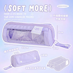 Rosyposy Cylinder-Prism Pencil Case 80*80*200mm - Morado