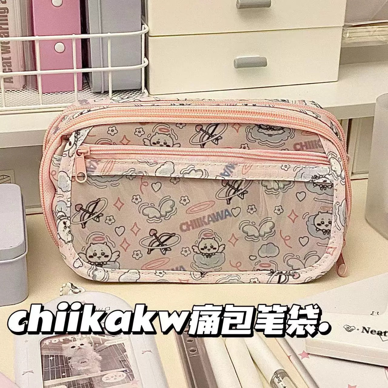 Chiikawa Itabag Pencil Case - Pink