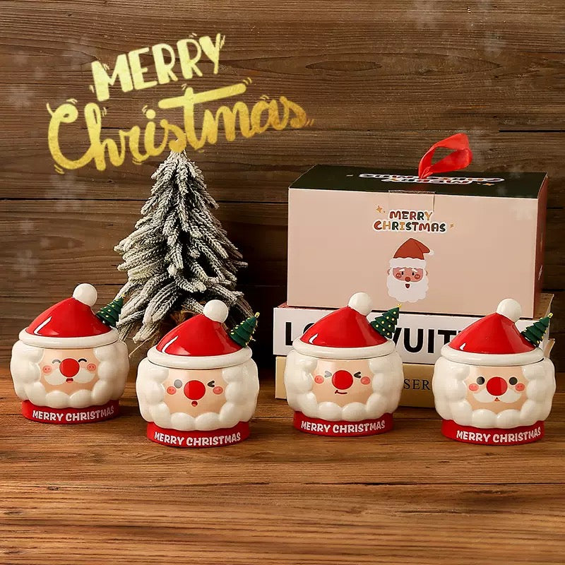Santa Mug Set 430ml Assorted