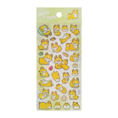 Cute Yellow Shiba Inu 3D Epoxy Stickers