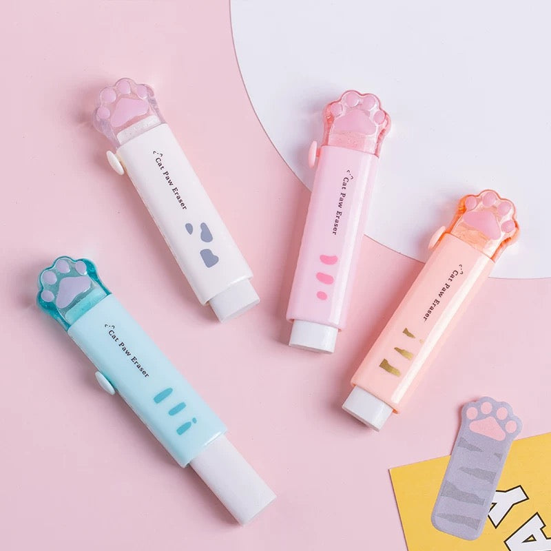 Stationery - Cat Paw Eraser Assorted - Goodie Goodie