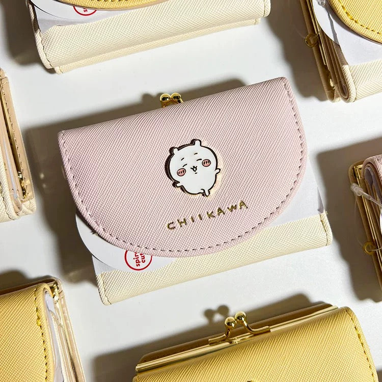  - Chiikawa Trifold Metal Clasp Wallet - Pink - Goodie Goodie