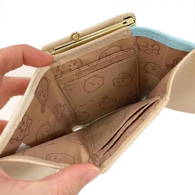  - Chiikawa Trifold Metal Clasp Wallet - Yellow - Goodie Goodie