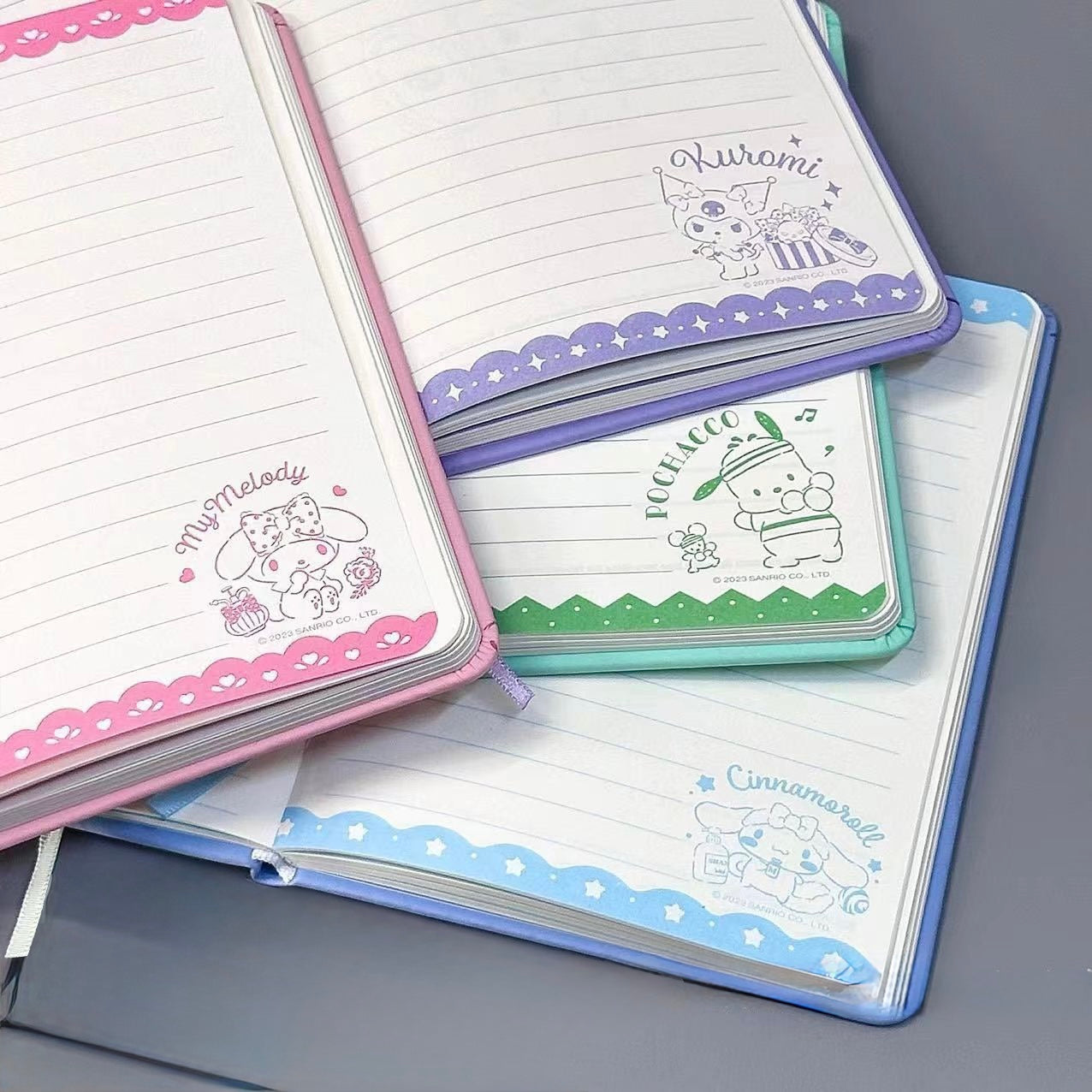 Sanrio PU Embossed B6 Notebook - Kuromi