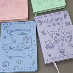Sanrio PU Embossed B6 Notebook - Kuromi
