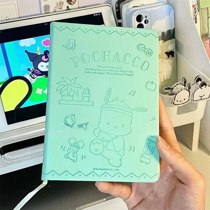 Sanrio PU Embossed B6 Notebook - Pochacco