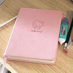 Hello Kitty PU Embossed Hard Cover A5 Notebook