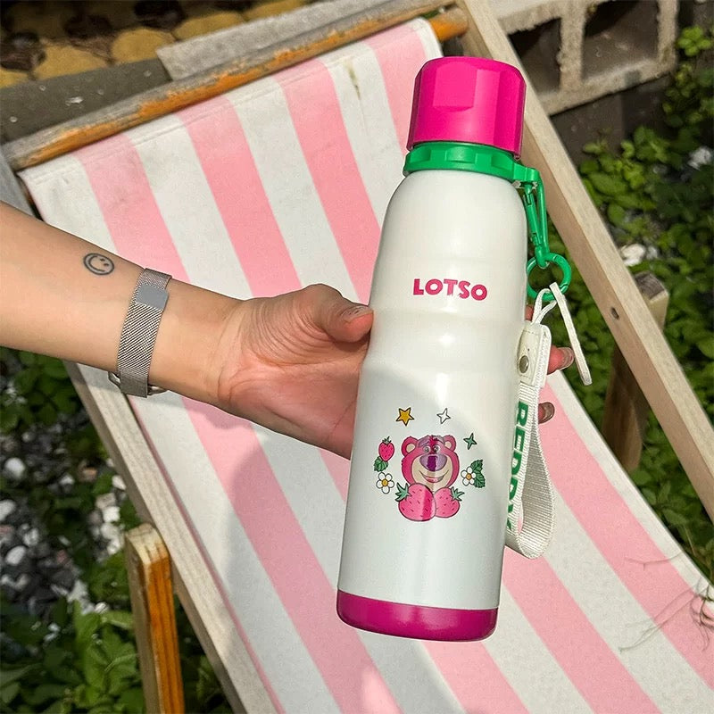 BEDDYBEAR Stainless Steel Water Bottle 600ml - Lotso