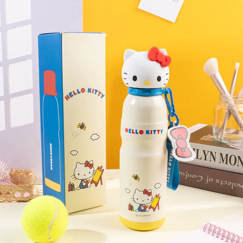 Bottles & Cups - BEDDYBEAR Stainless Steel Water Bottle 600ml - Hello Kitty - Goodie Goodie