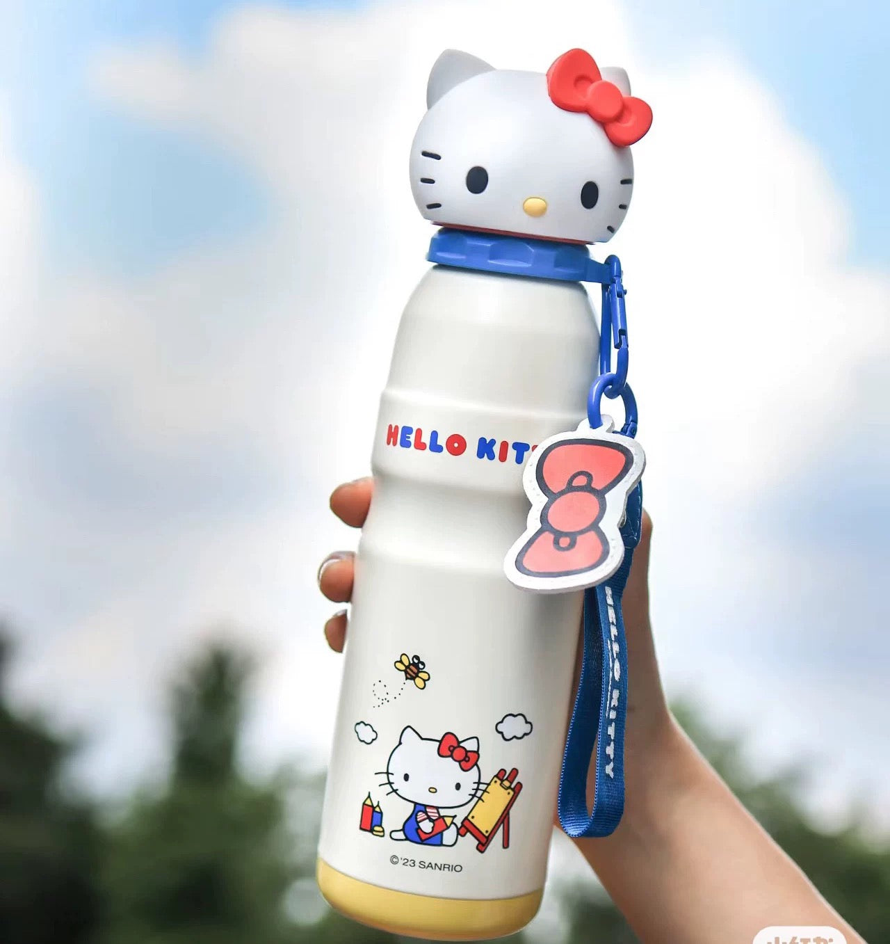 BEDDYBEAR Stainless Steel Water Bottle 600ml - Hello Kitty