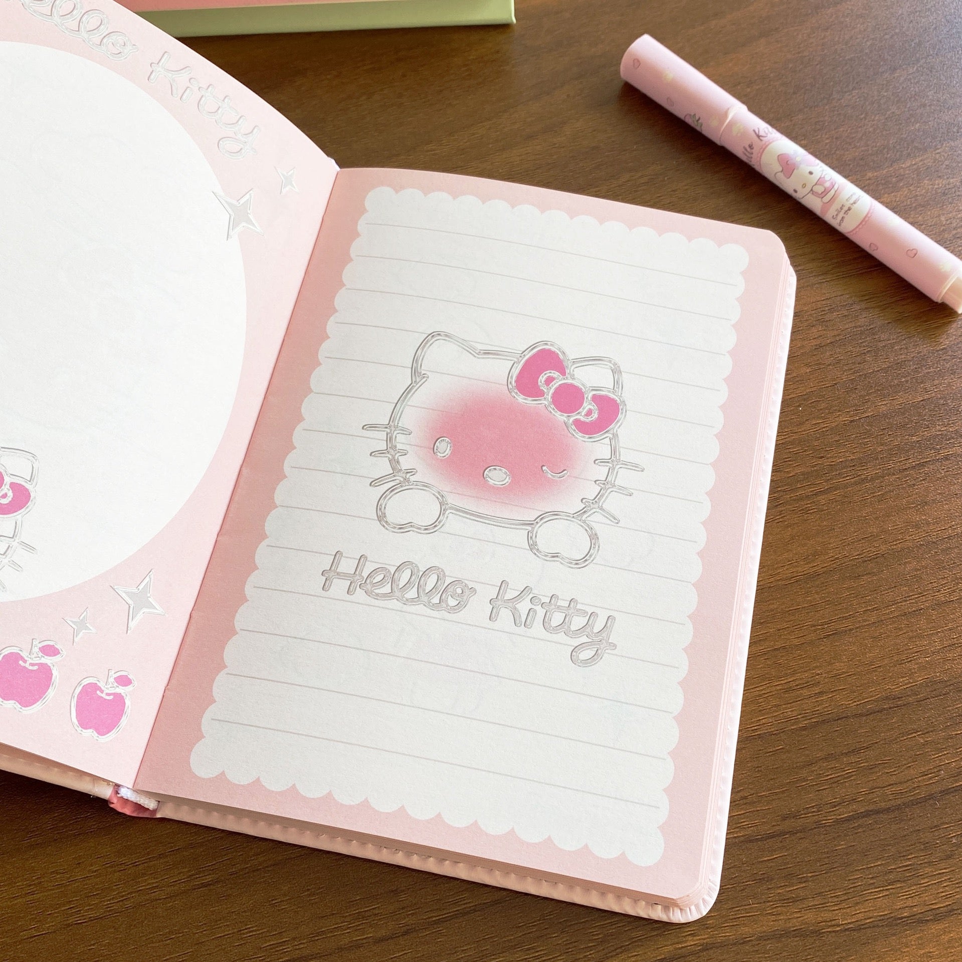 Hello Kitty Holographic Puff B6 Notebook