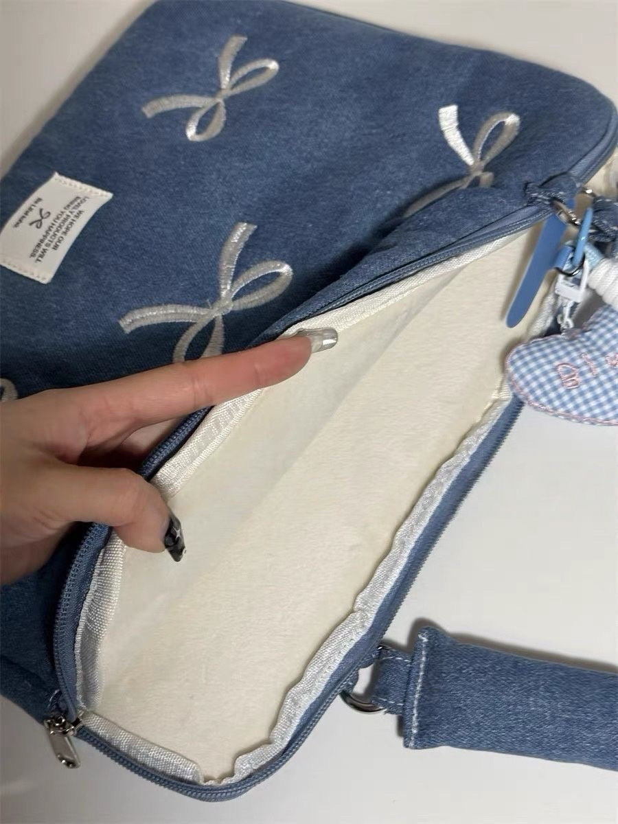 Bags & Storage - Laptop Bag 15.6 inch Denim Bowkont - Goodie Goodie