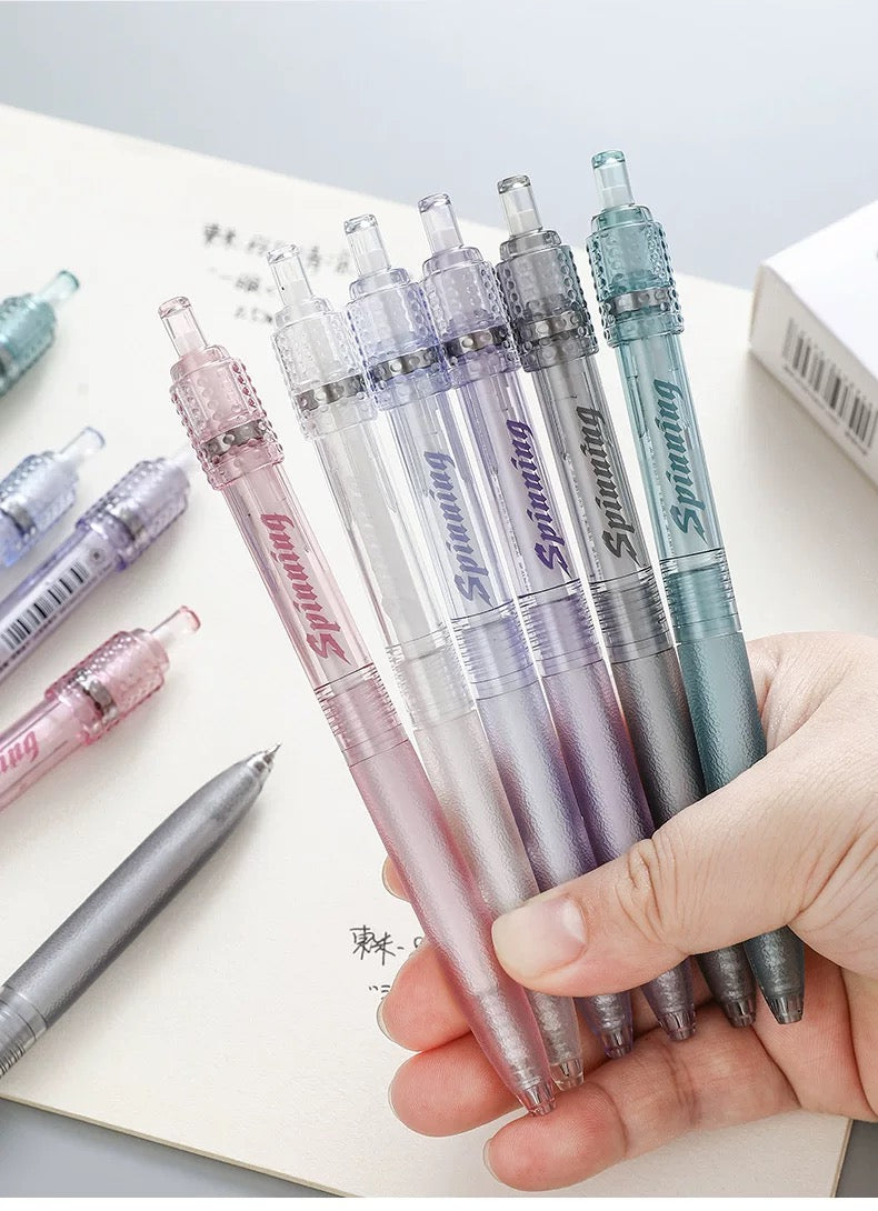 DOMI Spinning Gel Pen 0.5mm Black Ink Assorted