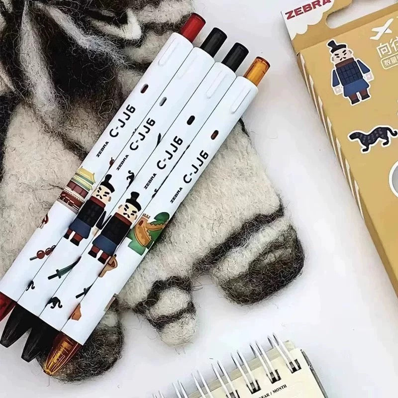 Zebra Pen Set Travel Series 4pcs - Black/Red/Orange ink