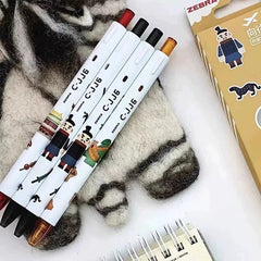 Zebra Pen Set Travel Series 4pcs - Black/Red/Orange ink