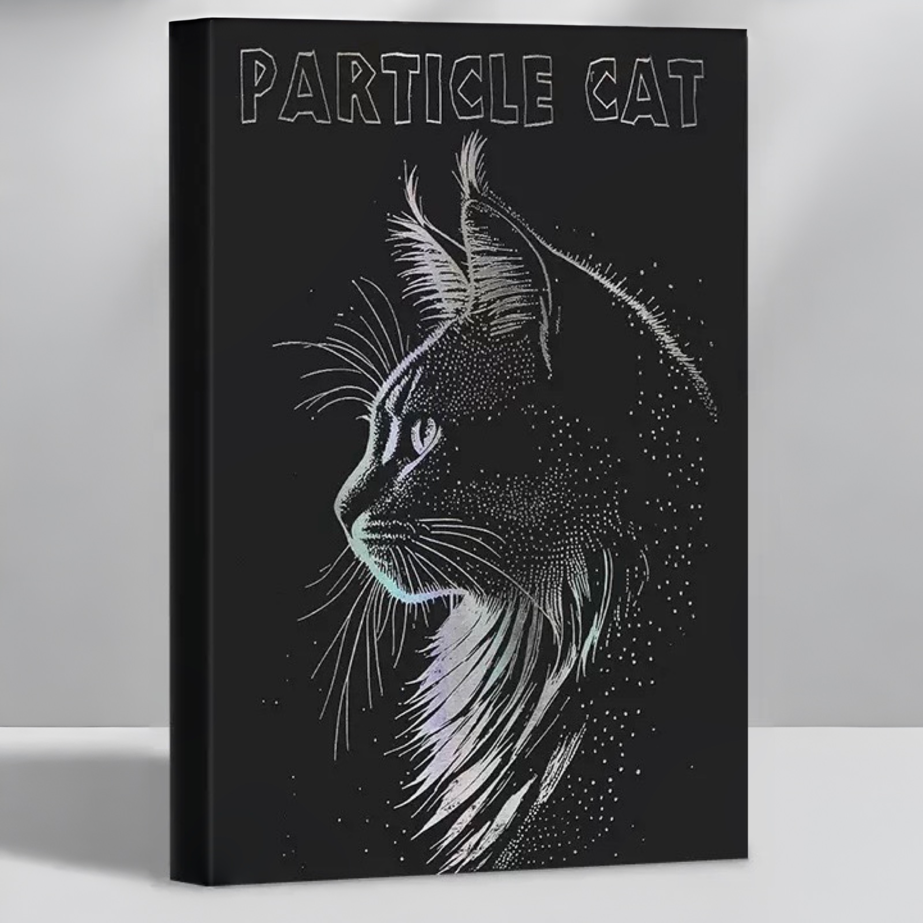 Foil Stamped Cat B5 Thick Plain Notebook 128 Sheets Assorted