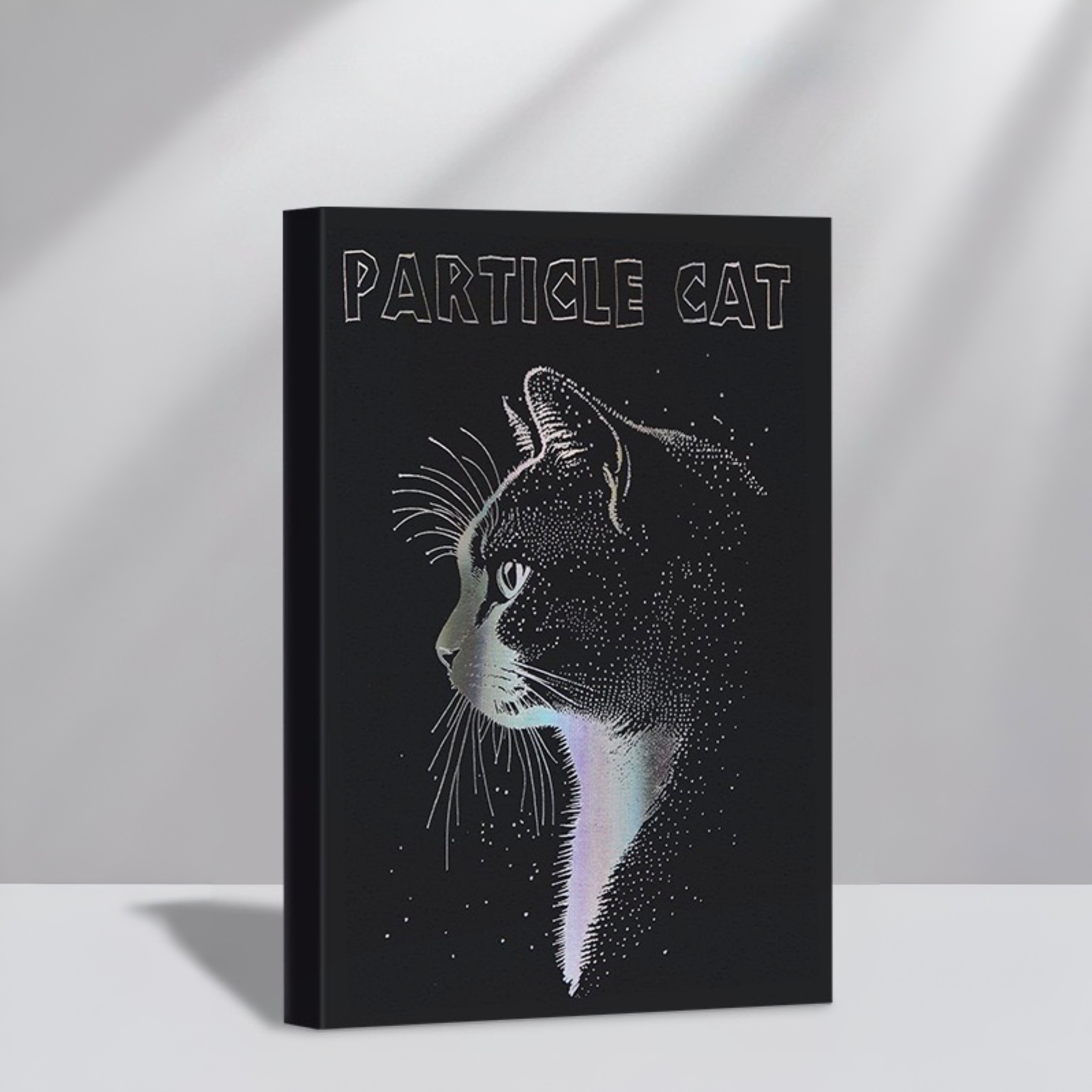 Foil Stamped Cat A5 Thick Plain Notebook 128 Sheets Assorted