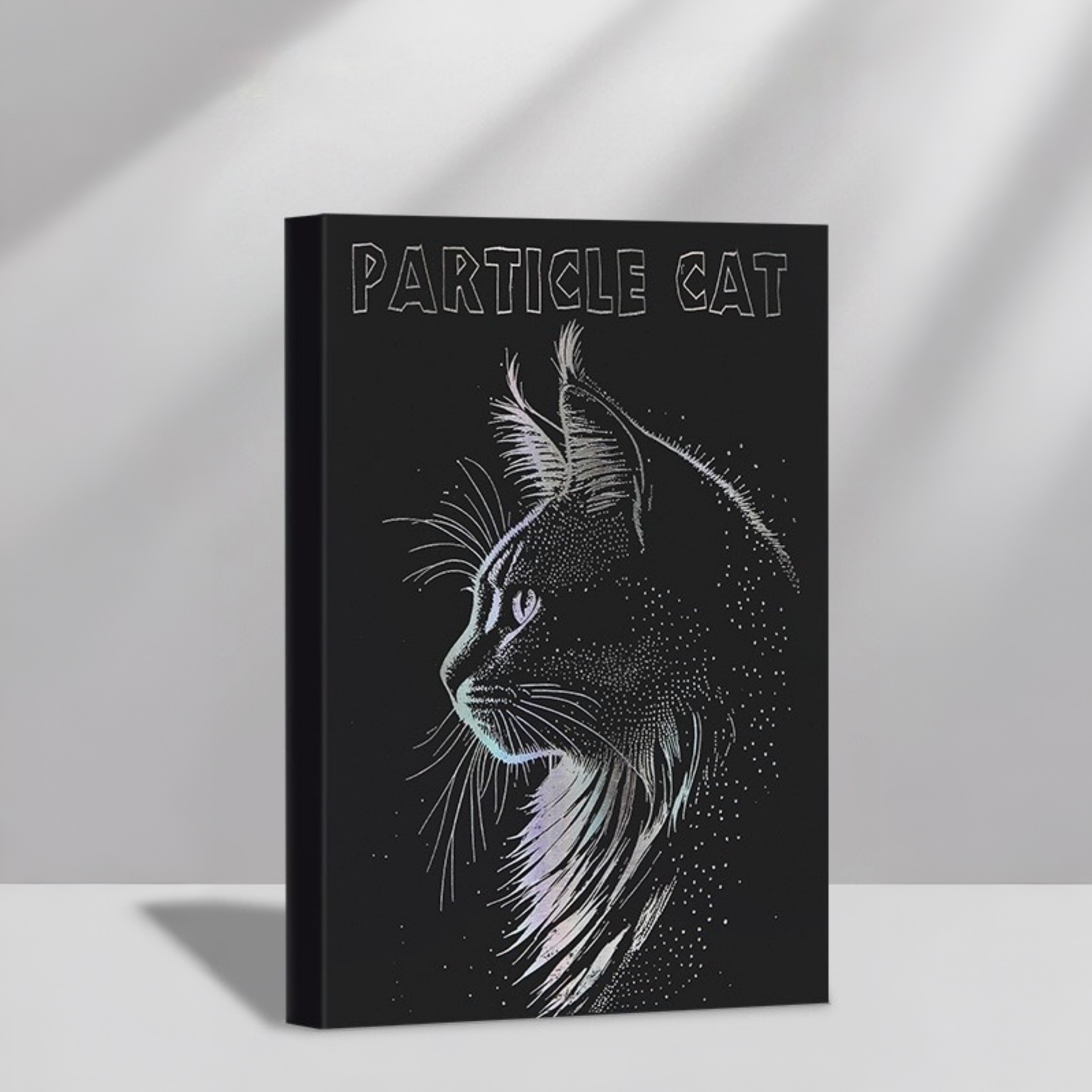 Foil Stamped Cat A5 Thick Plain Notebook 128 Sheets Assorted