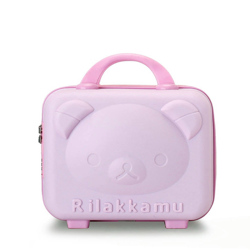 Teddy Bear Suitcase 14inch Pink