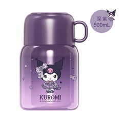 Insulated Lunch Box Stainless Steel 500ml Kuromi Dark Purple